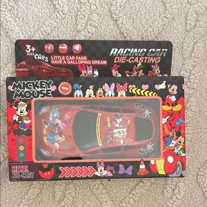 Mickey Mouse Red Racing Car Die-Cast Toy